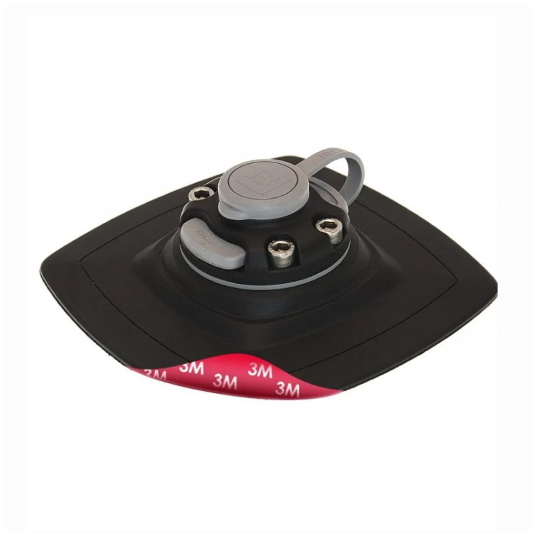Base Borika Fasten FMS224B Negro Autoadhesivo 110x110mm