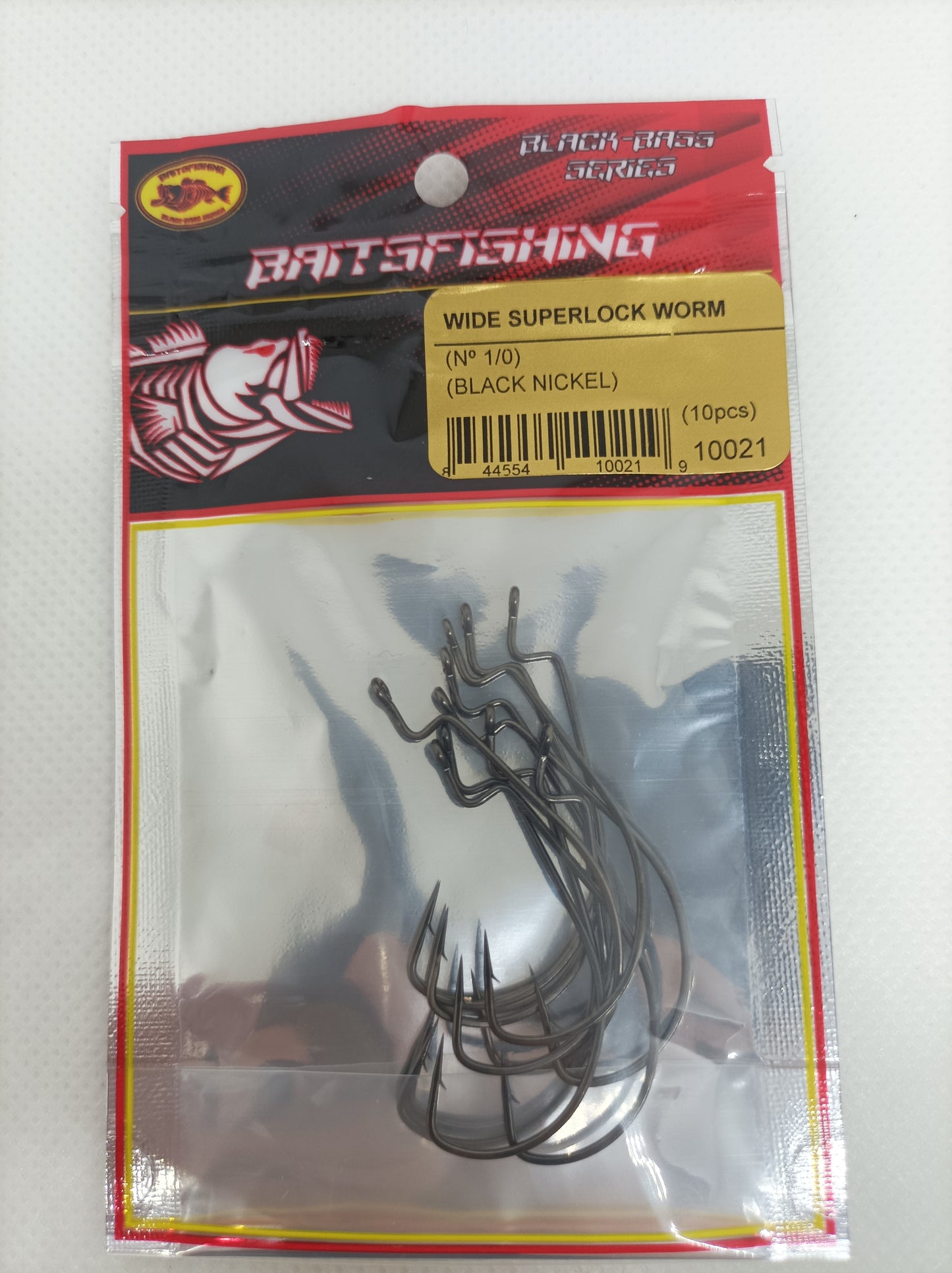 WIDE SUPERLOCK WORM (10pcs) BLACK NICKEL