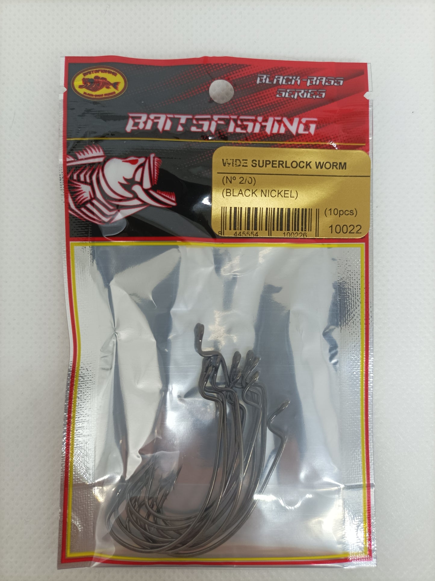 WIDE SUPERLOCK WORM (10pcs) BLACK NICKEL