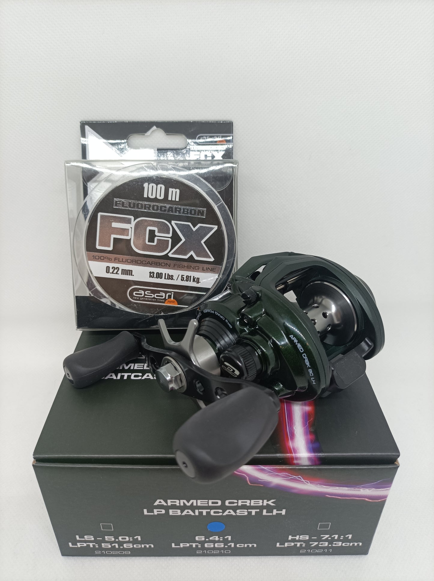 CINNETIC ARMED CRBK 6.4:1 + FLUOROCARBONO FCX 13lb