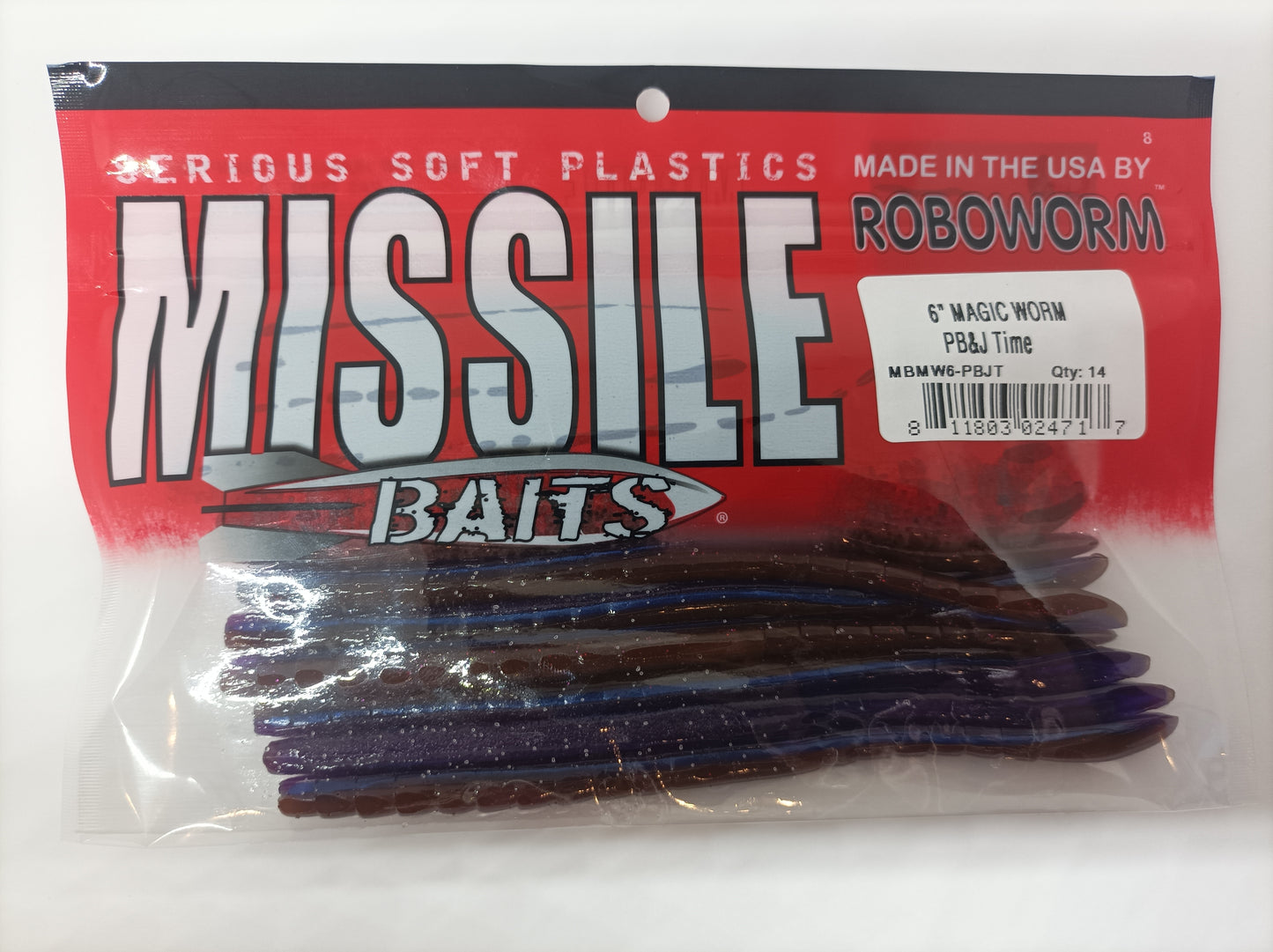 MISSILE BAITS MAGIC WORM 6"