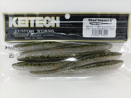 KEITECH SHAD IMPACT 5" SILVER FLASH MINNOW
