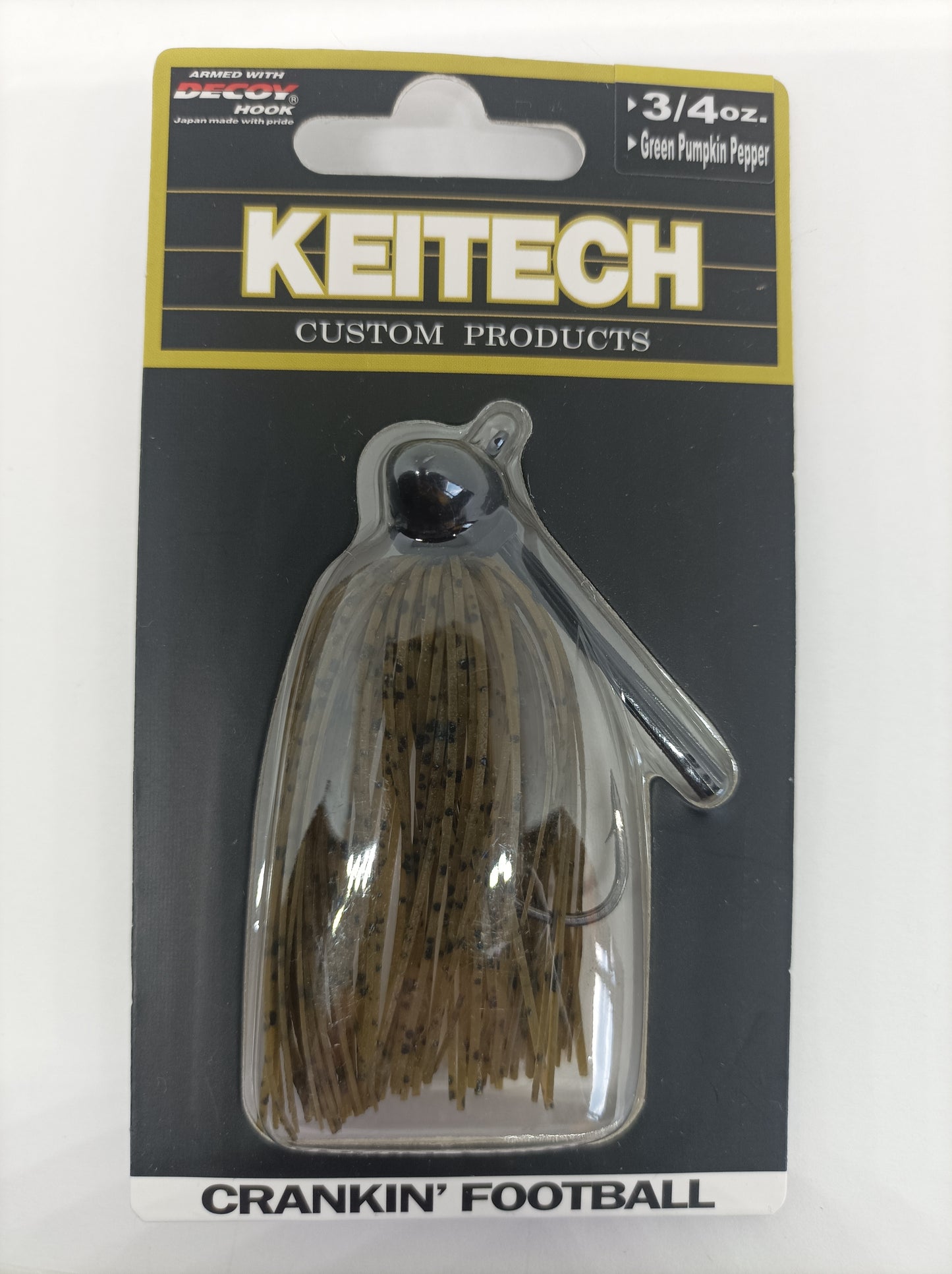 KEITECH CRANKIN' FOOTBALL GREEN PUMPKIN PEPPER 3/4oz