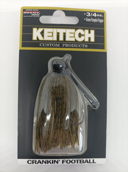 KEITECH CRANKIN' FOOTBALL GREEN PUMPKIN PEPPER 3/4oz