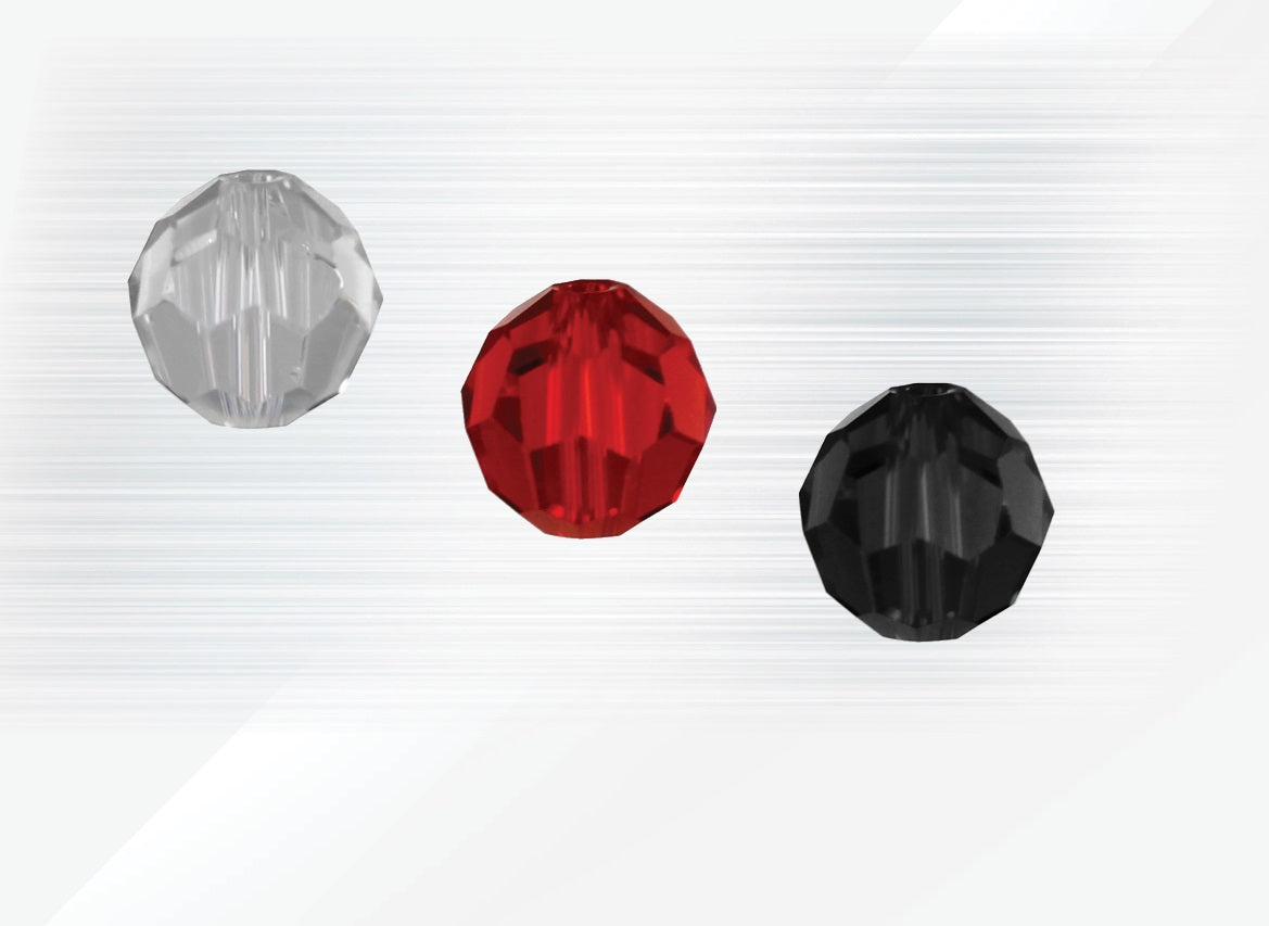 GLASS BEADS HEXA (6 mm) (25pcs)