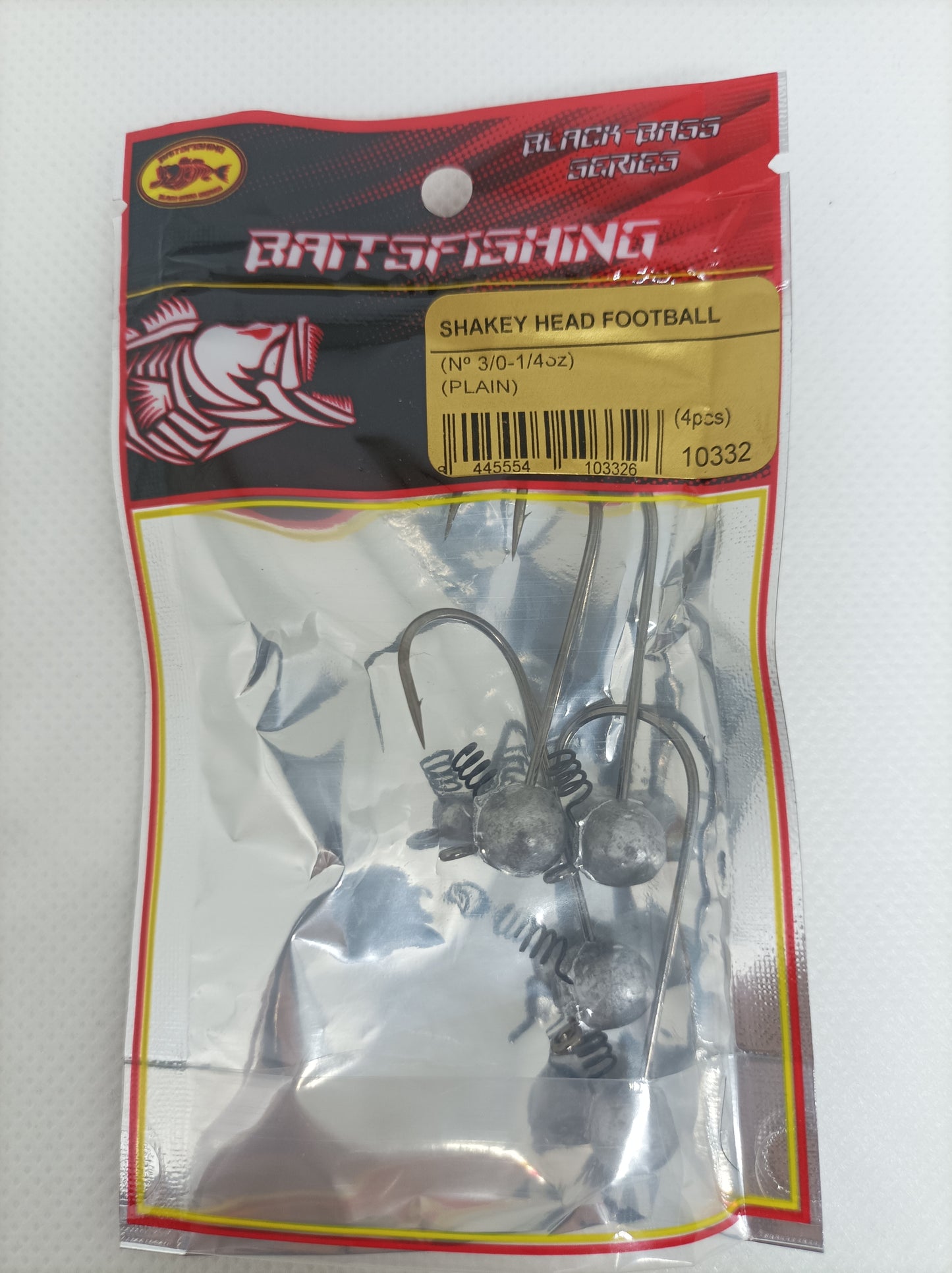 SHAKEY HEAD FOOTBALL (4pcs) PLAIN