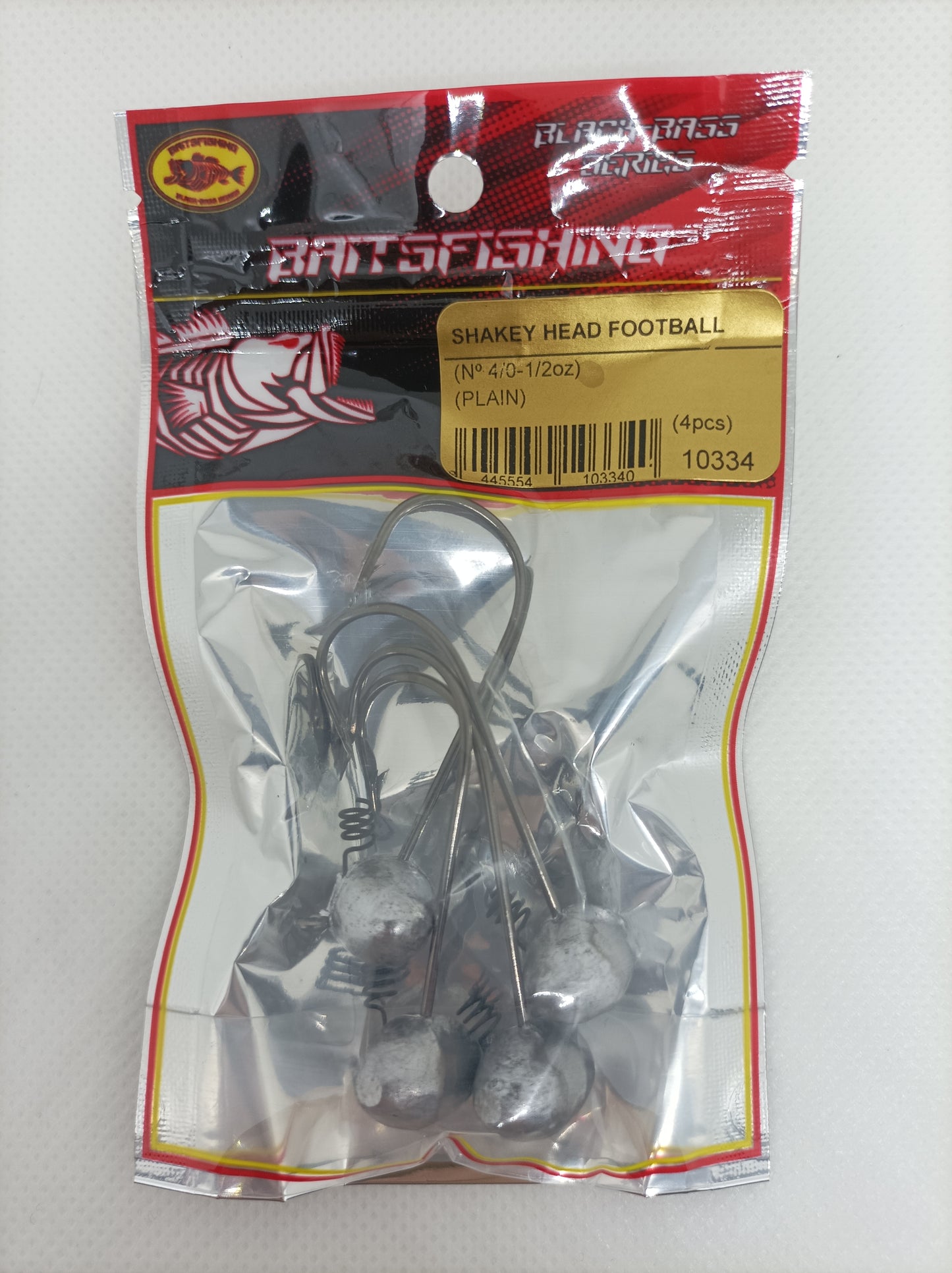 SHAKEY HEAD FOOTBALL (4pcs) PLAIN