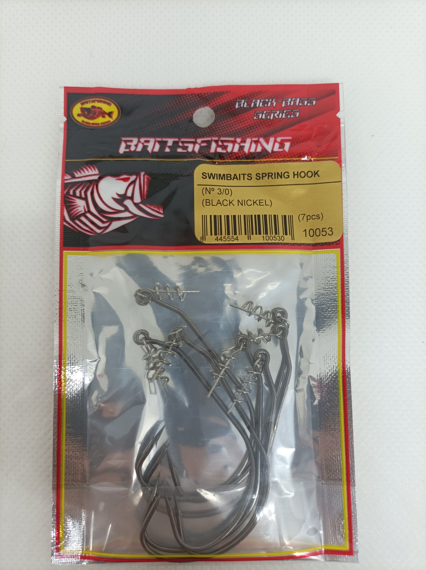 SWIMBAITS SPRING HOOK (7pcs) BLACK NICKEL