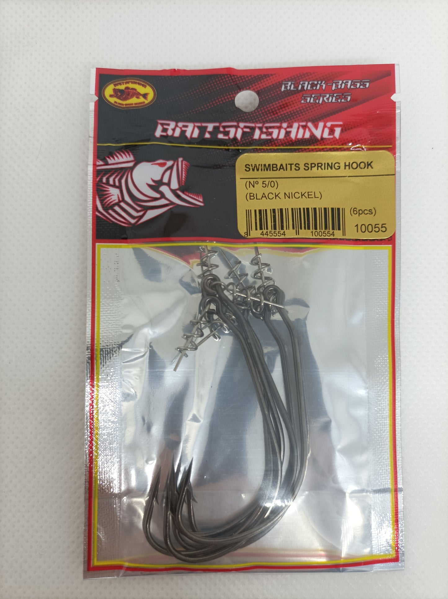 SWIMBAITS SPRING HOOK (7pcs) BLACK NICKEL
