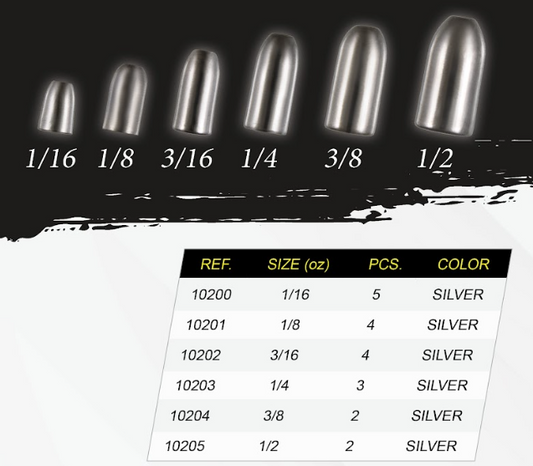 TUNGSTEN WORM WEIGTH PLAIN