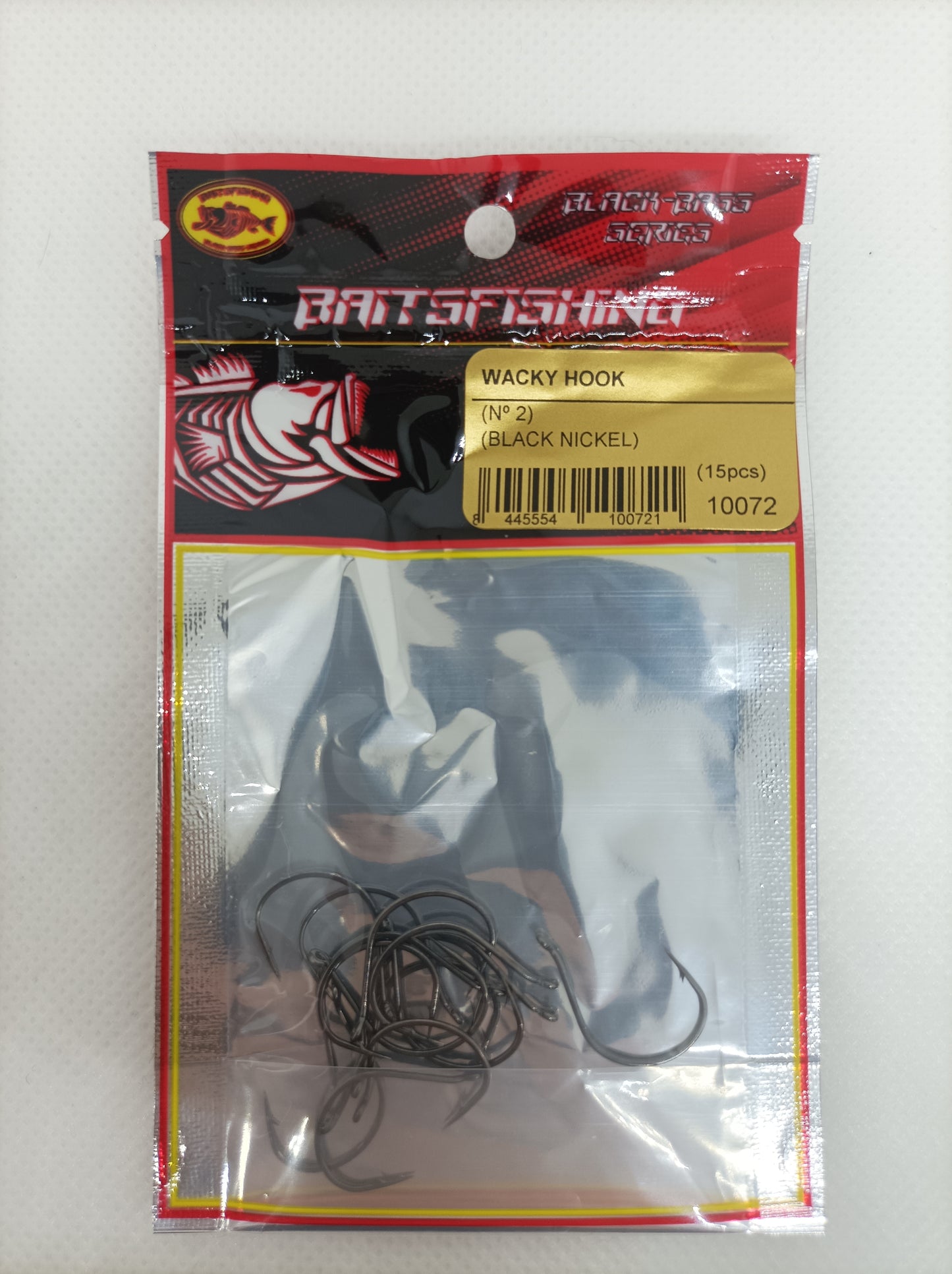 WACKY HOOK (15pcs) BLACK NICKEL