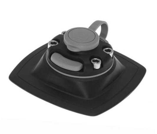 Borika Fasten Base Negro Montaje Pegado 110x110 mm