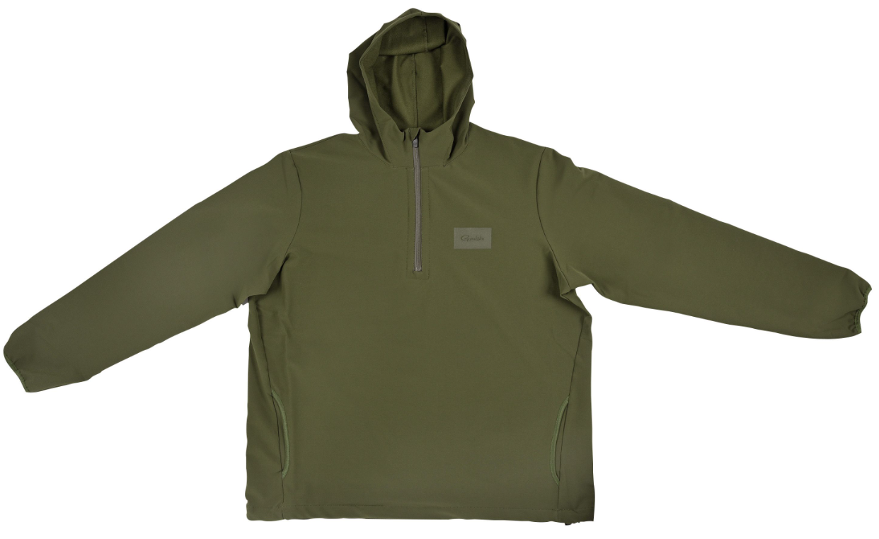 GAMAKATSU SUDADERA CON CAPUCHA Y CREMALLERA VERDE MUSGO