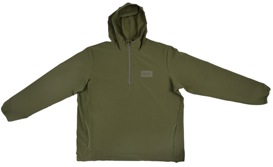 GAMAKATSU SUDADERA CON CAPUCHA Y CREMALLERA VERDE MUSGO
