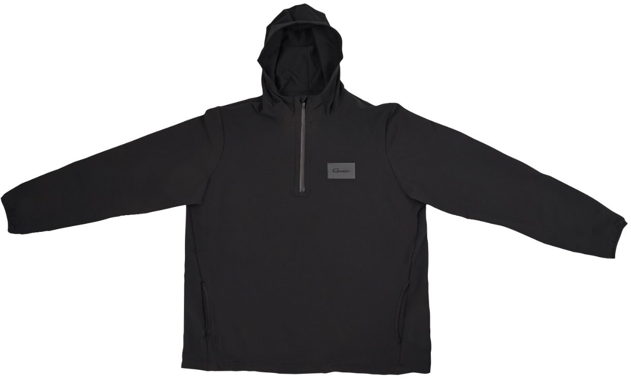 GAMAKATSU SUDADERA CON CAPUCHA Y CREMALLERA NEGRA
