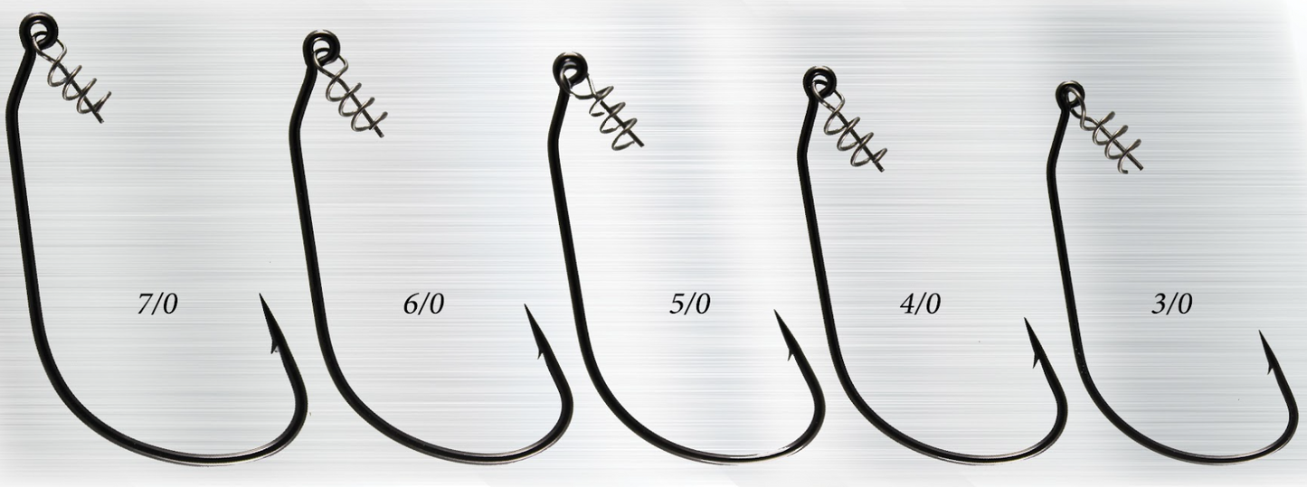 SWIMBAITS SPRING HOOK (7pcs) BLACK NICKEL