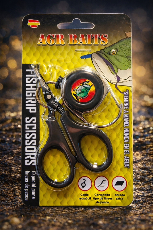 AGR BAITS TIJERAS FISHGRIP - CABLE RETRACTIL